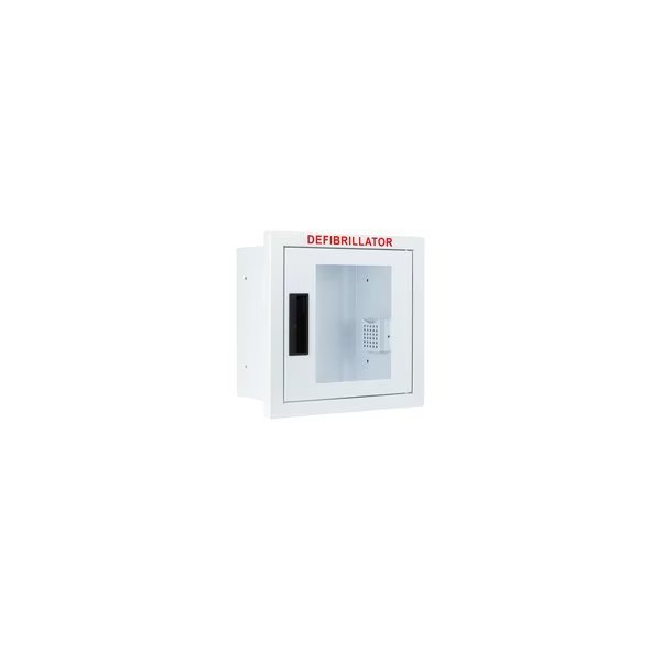 Fully Recessed, Non-Alarmed, Compact AED Cabinet, Cubix Safety, Mfr#: FR-Sn